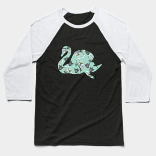 Swan flower Baseball T-Shirt